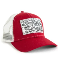 Fish Print Trucker Hat