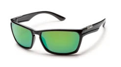 Smith Suncloud Cutout - Black - Green Mirror