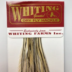 Whiting 100 Pack Dry Fly Hackle - Golden Badger - 20