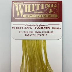 Whiting 100 Pack Dry Fly Hackle - Pale Morning Dun - 20