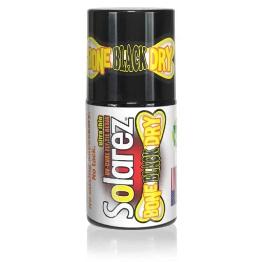 Hareline Solarez UV Cure Resin - Black Bone Dry .5 Oz