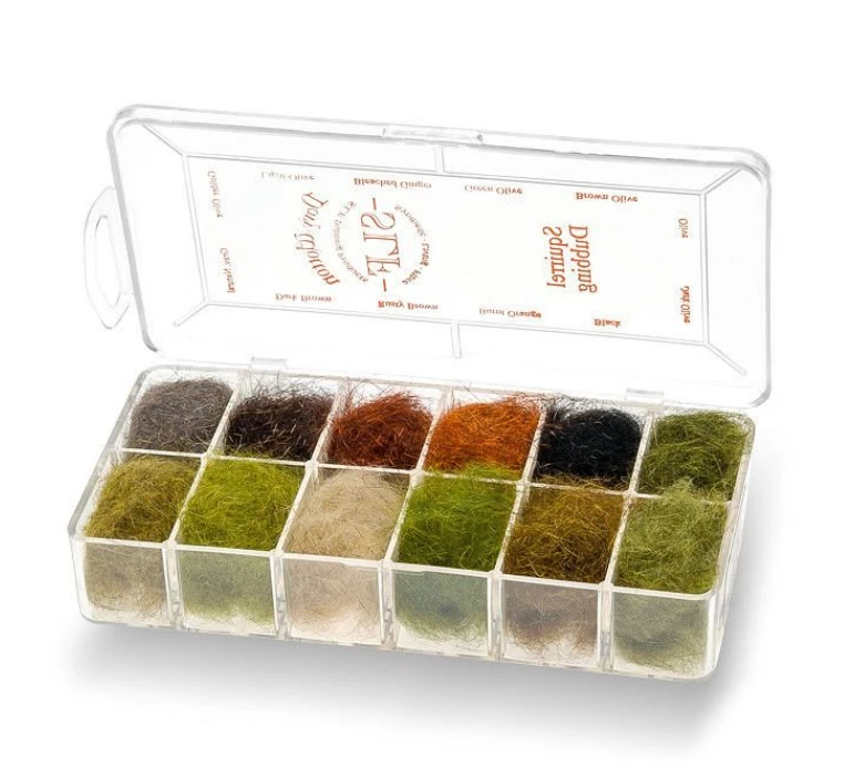 Wapsi SLF Squirrel Dubbing 12 Color Dispenser 1 Wapsi SLF Squirrel Dubbing 12 Color Dispenser