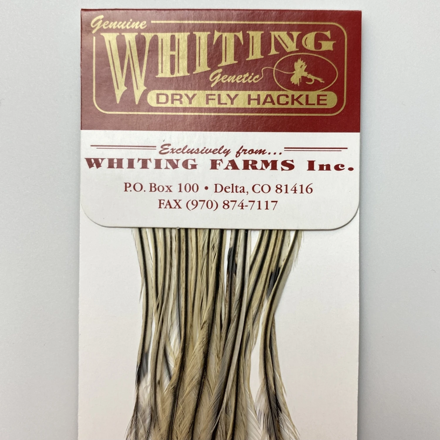 Whiting 100 Pack Dry Fly Hackle - Silver Badger - 12 1 Whiting 100 Pack Dry Fly Hackle - Silver Badger - 12