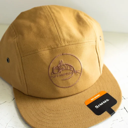 Simms Camper Hat - Fly Fish Food Logo - Camel - Image 2
