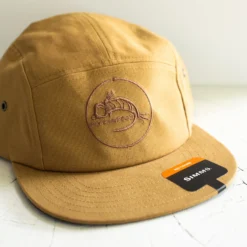 Simms Camper Hat - Fly Fish Food Logo - Camel -Fishing Gear Shop Simms FFFCamperHatCamel 2 scaled
