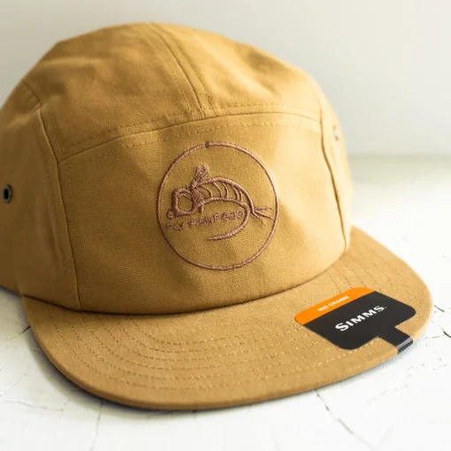Simms Camper Hat - Fly Fish Food Logo - Camel - Image 3
