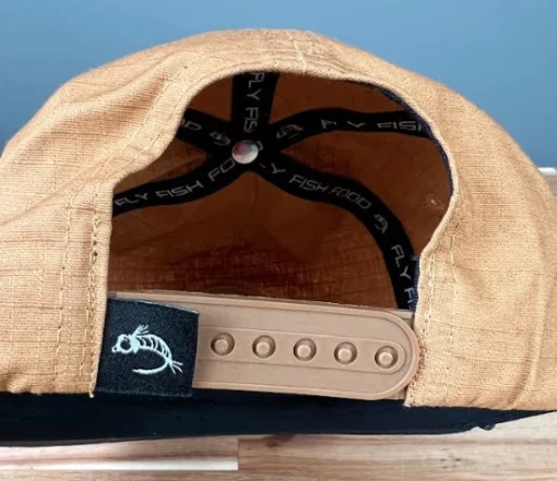 VIRTUE Fly Fish Food Rooster Patch Hat - Light Brown - Image 2