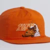 COAL - The Field Brushed Twill Vintage Strapback Cap - Orange